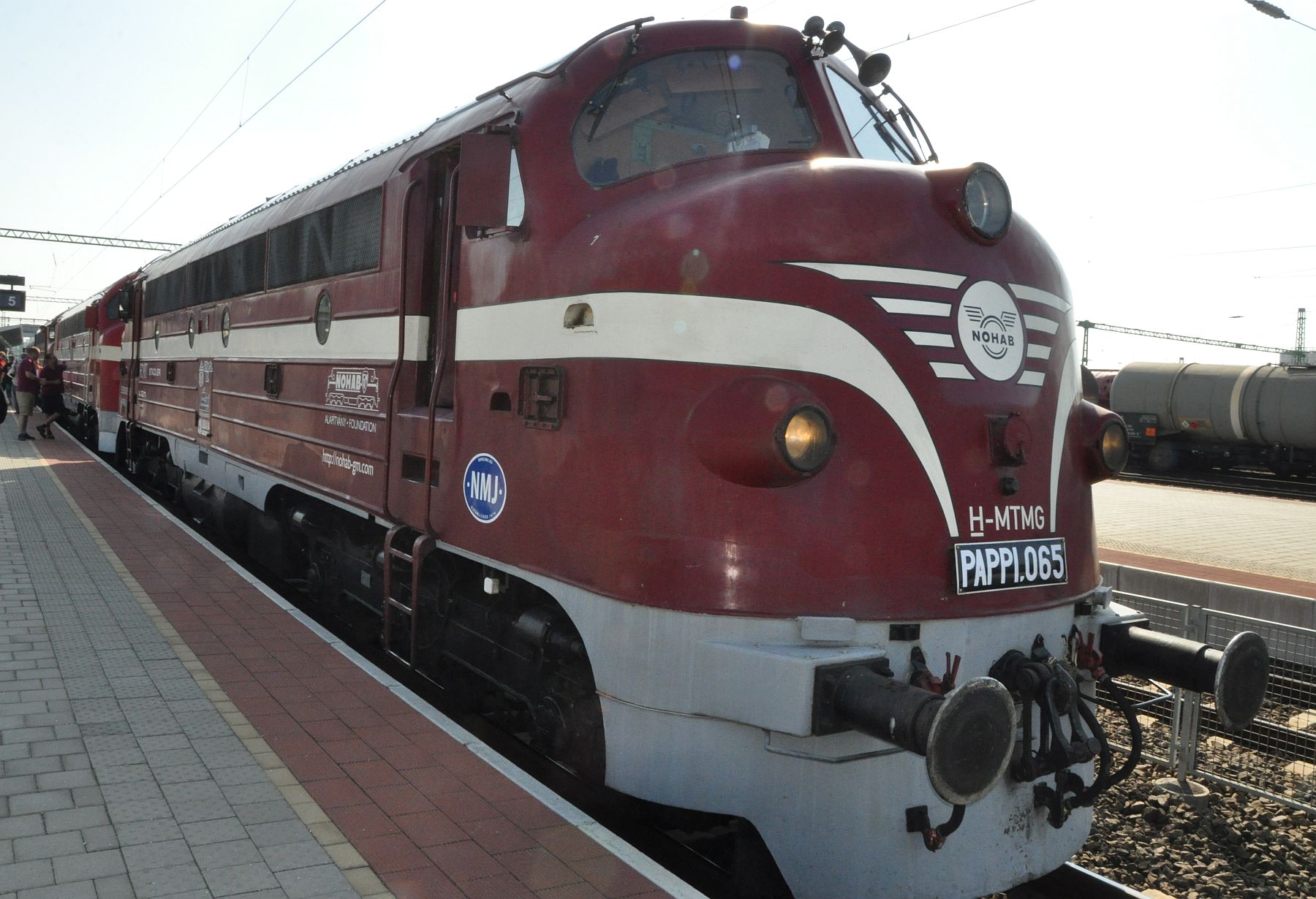 Fehérváron is megállt a három Nohab húzta vonat